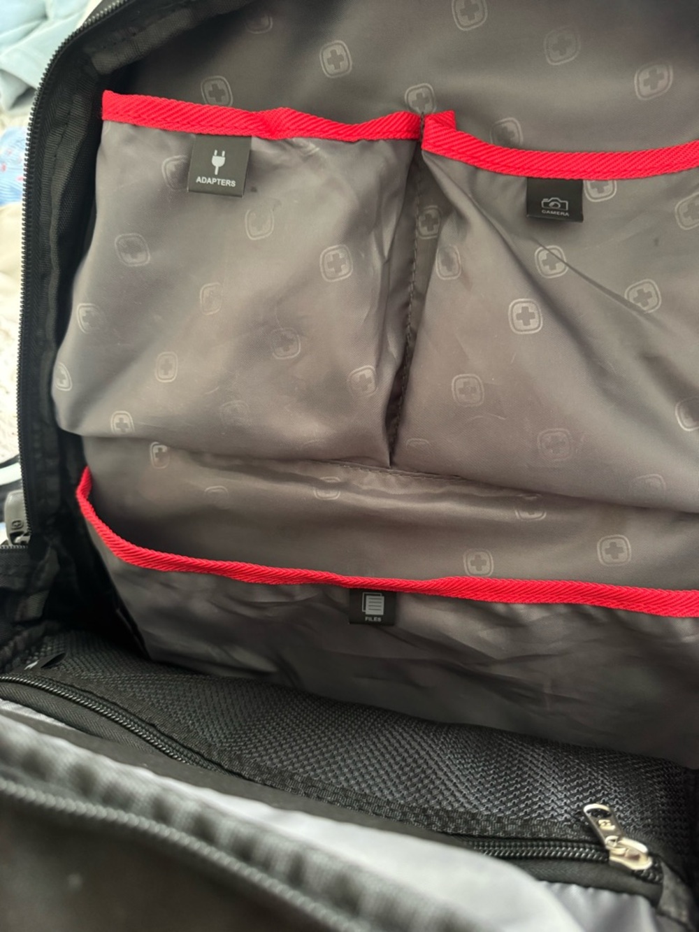 SwissGear Black Laptop Backpack with Red Logo - Picture 6 of 7